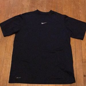 Boys Nike DRI-FIT T shirt. Navy blue